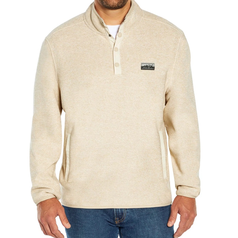 Eddie Bauer Cream Pullover Sweatshirt